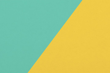 Abstract yellow and turquoise paper texture background