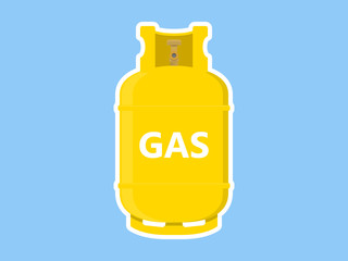 Gas Tank Sticker Icon Illustration Vector