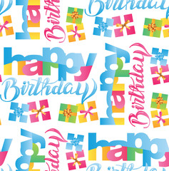 Happy birthday pattern background wallpaper texture