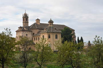 Fototapeta na wymiar Carthusian monastery in Granada.