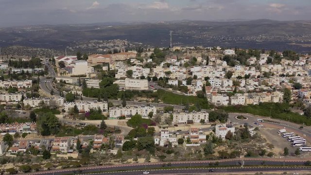 Ariel city 4k drone footage 