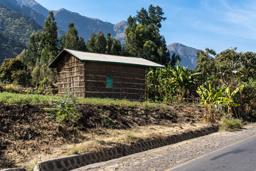 Fototapeta premium Äthiopien - Fahrt von Gheralta nach Lalibela