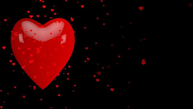 Dancing and Jumping Heart valentines day Background for. Heart Generating Bouncing Heart background for wedding, birthday, engagement etc . .