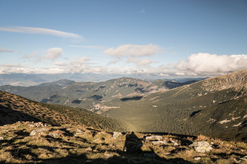 view from Polana hill in autumn Nizke Tatry mountains in Slovakia © honza28683
