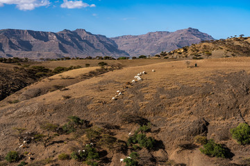 Äthiopien - Landschaft bei Lalibela