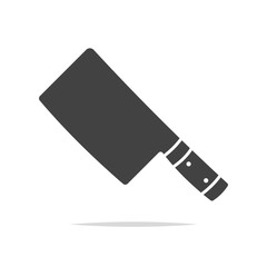 Cleaver knife icon vector isolated