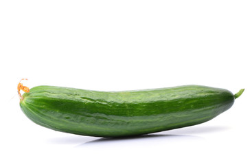 Cucumber on white background
