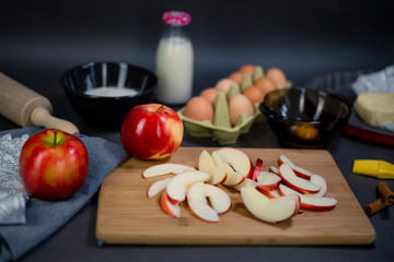 Apple pie preparation
