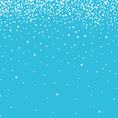 Fototapeta na wymiar Winter blue background with snowflakes. snow seamless pattern. postcard vector illustration. Christmas decoration and design