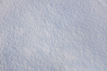 Snow structure in winter time. A view from the snow structure above.