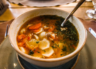 Armenian Traditional Soup with Vegetables