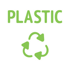 100 recycled arrows sign vector illustration isolated on white background