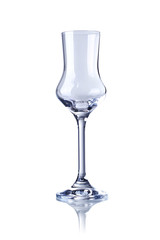 empty glass isolated on white