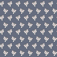 White tiger - emoji pattern 22