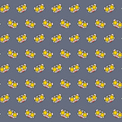 White tiger - emoji pattern 21
