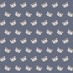 White tiger - emoji pattern 27