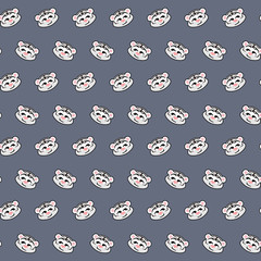 White tiger - emoji pattern 28