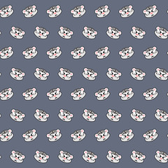 White tiger - emoji pattern 29