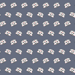 White tiger - emoji pattern 45