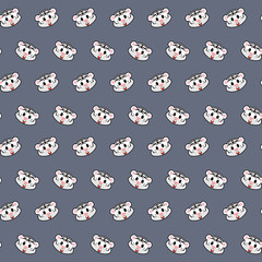 White tiger - emoji pattern 47
