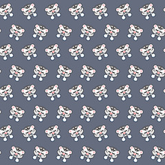 White tiger - emoji pattern 53