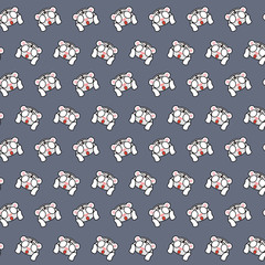 White tiger - emoji pattern 60