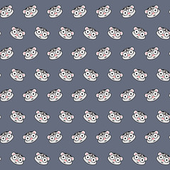 White tiger - emoji pattern 61