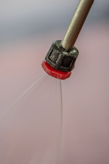 a spraying foam lance