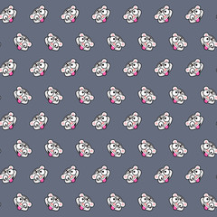 White tiger - emoji pattern 62