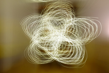 Weihnachtsstern als Lichtmalerei