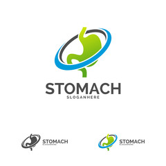 Stomach Logo Template Design Vector, Stomach Care logo Design Concept Vector