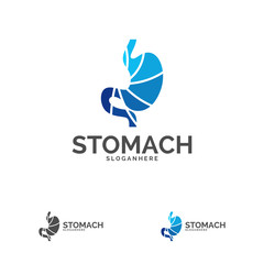 Fototapeta premium Stomach Logo Template Design Vector, Stomach Care logo Design Concept Vector