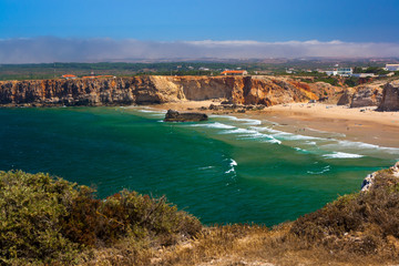 panoramic view of the beach