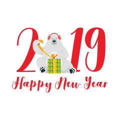  New Year and Christmas card