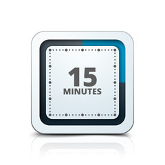 15 Minutes Time button illustration