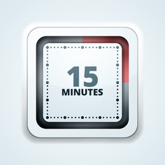 15 Minutes Time button illustration
