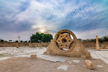 Hisham's Palace Remnant of Jericho, Palestine. Palestine landscape photo 
