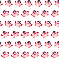 Commando piggy - sticker pattern 04