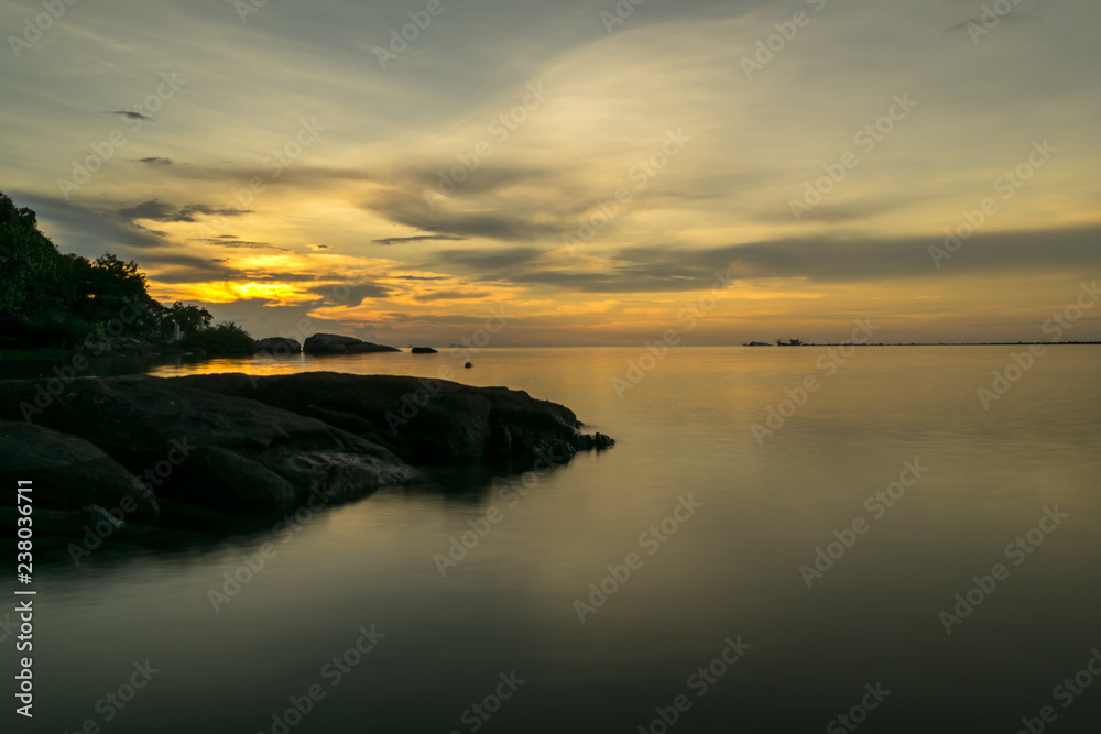 Wall mural Sunny moody Beach at Koh Phangan Thailand Surat Thani