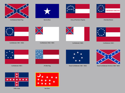 Historic Flags Of The Confederate States Of America