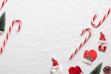 Christmas decoration on white background