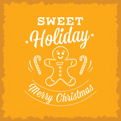 Merry Christmas typography.