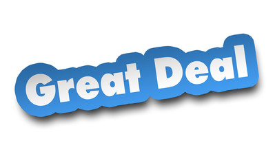 great deal concept 3d illustration isolated