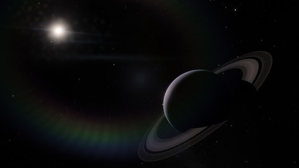 Saturn. Science fiction space wallpaper, incredibly beautiful planets, galaxies, dark and cold...