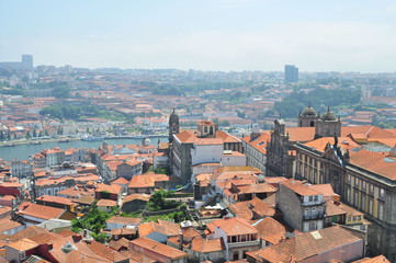 Fototapeta na wymiar panorama sur la ville de Porto