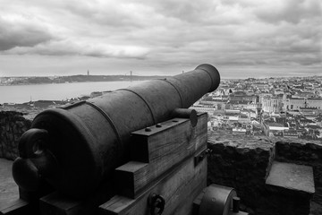 Old cannon in fortress