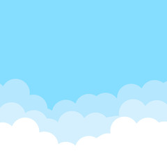 Blue sky with clouds. Background. Good weather.