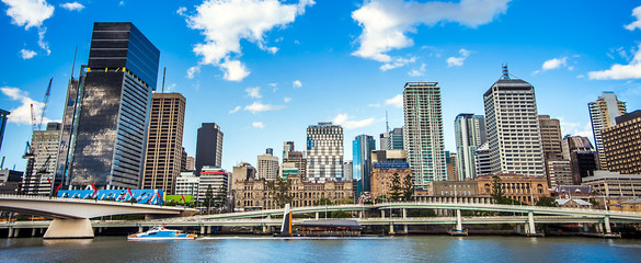 Fototapeta premium Skyline of Brisbane Queensland Australia