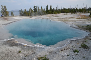 WEST THUMB BASIN ABYSS POOL YELLOWSTONE NATIONAL PARK (WYOMING) USA