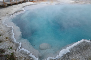 WEST THUMB BASIN ABYSS POOL YELLOWSTONE NATIONAL PARK (WYOMING) USA